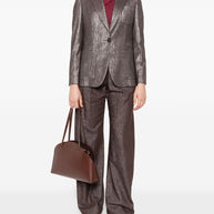 Brunello Cucinelli Single Breasted Blazer - Silver