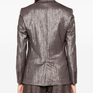 Brunello Cucinelli Single Breasted Blazer - Silver