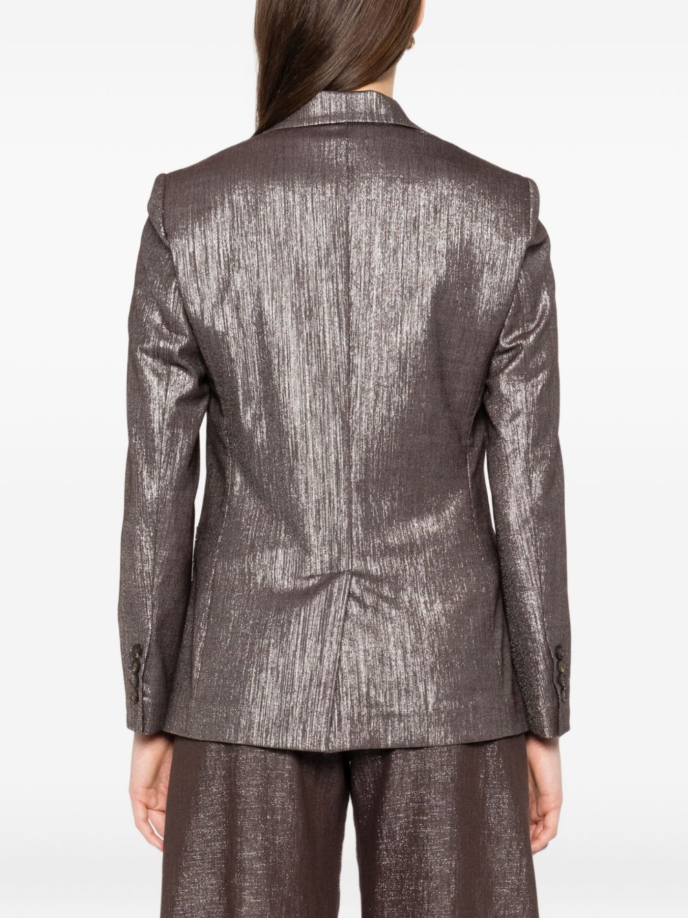 Brunello Cucinelli Single Breasted Blazer - Silver