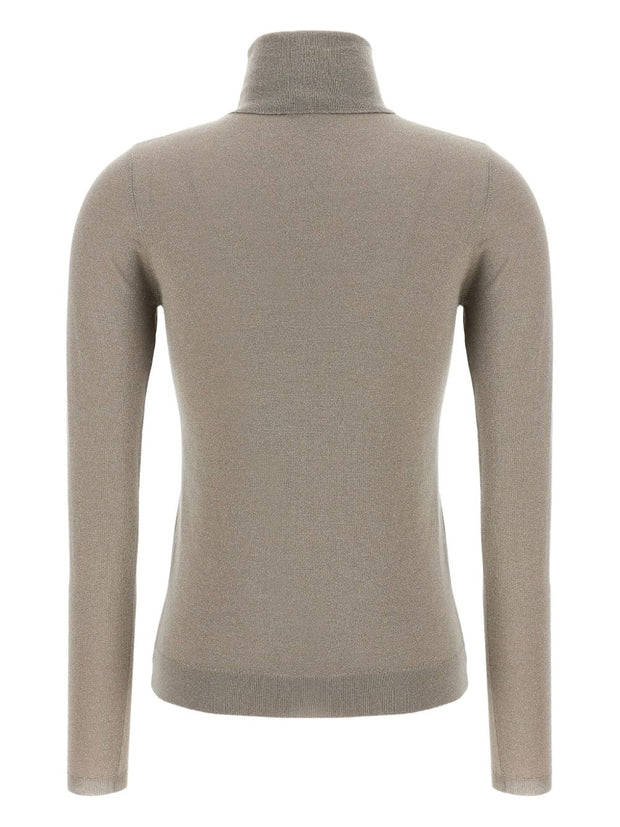 Brunello Cucinelli Cashmere And Silk Turtle-neck Sweater - Dove Grey