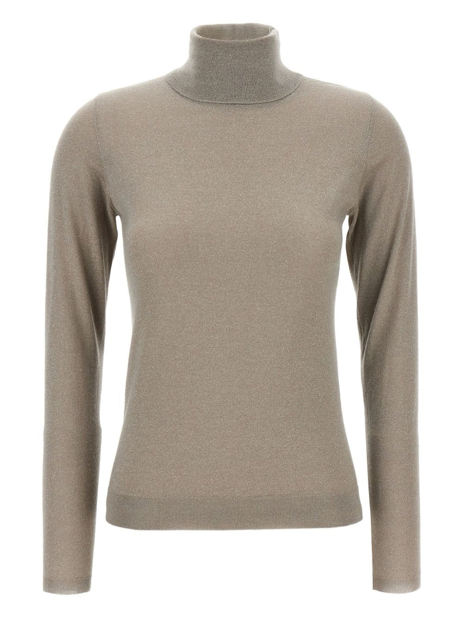 Brunello Cucinelli Cashmere And Silk Turtle-neck Sweater - Dove Grey