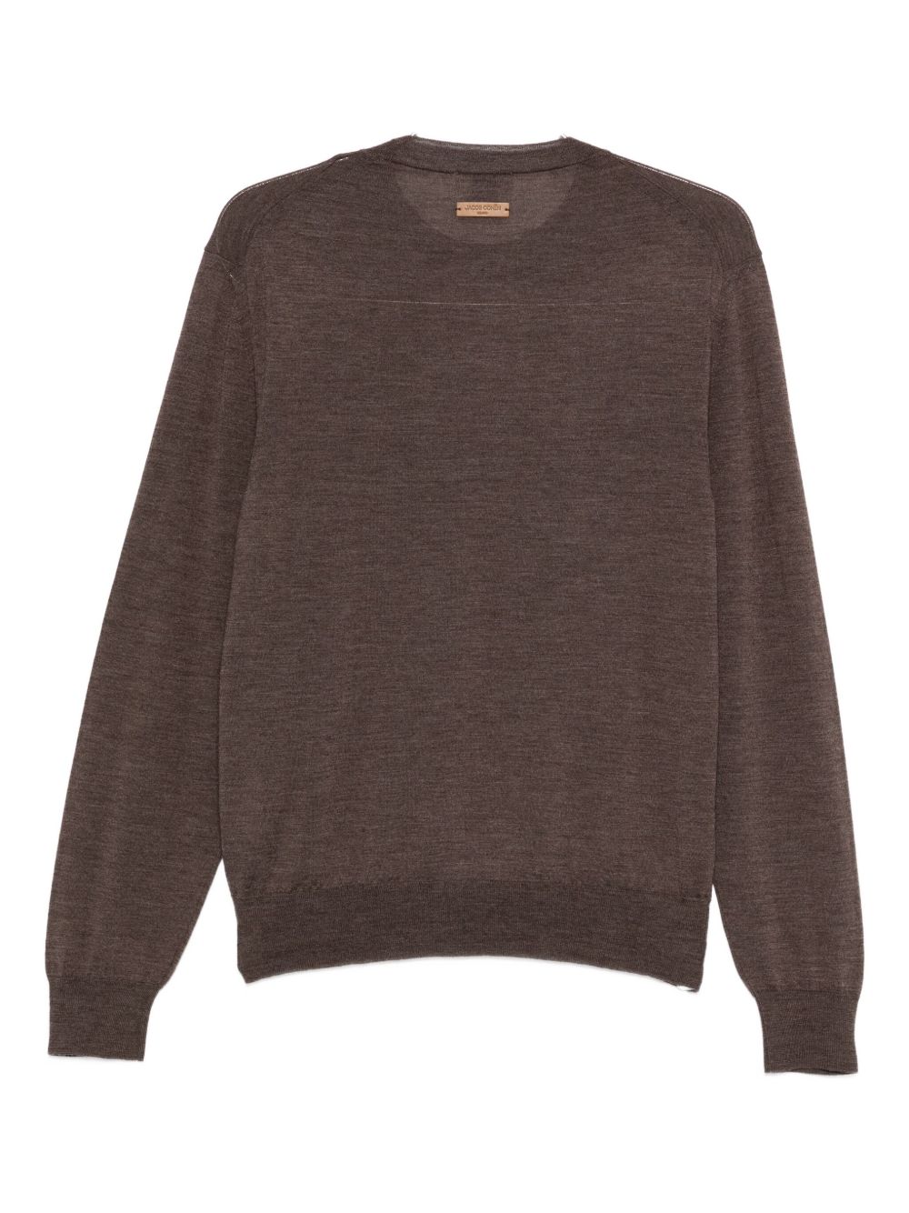 Jacob Cohen Wool And Silk Crewneck Sweater - Brown