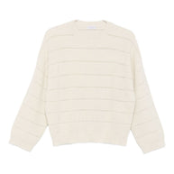Brunello Cucinelli Cashmere And Wool Sweater - Beige