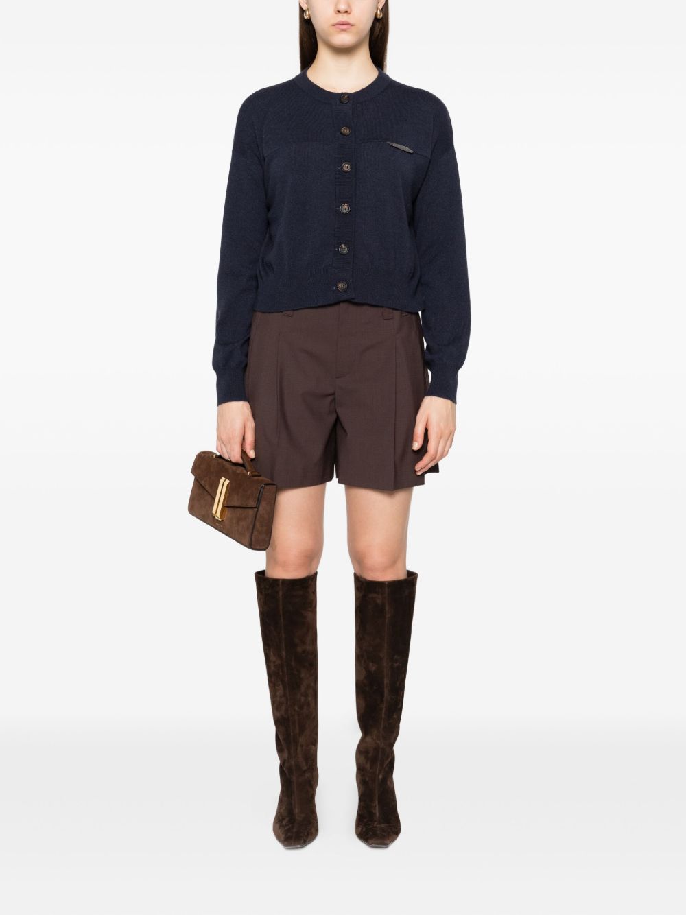 Brunello Cucinelli Cashmere Cardigan - Blue