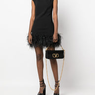 Valentino Garavani Locò Calfskin Shoulder Bag