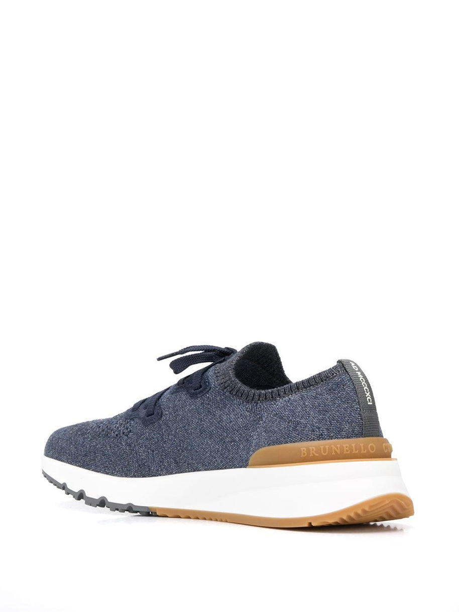 Brunello Cucinelli Cotton Sneakers - Blue