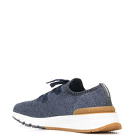 Brunello Cucinelli Cotton Sneakers - Blue