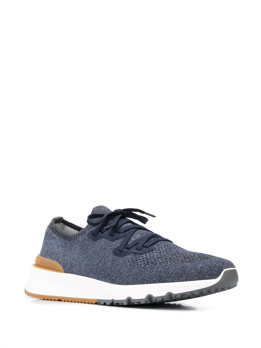 Brunello Cucinelli Cotton Sneakers - Blue