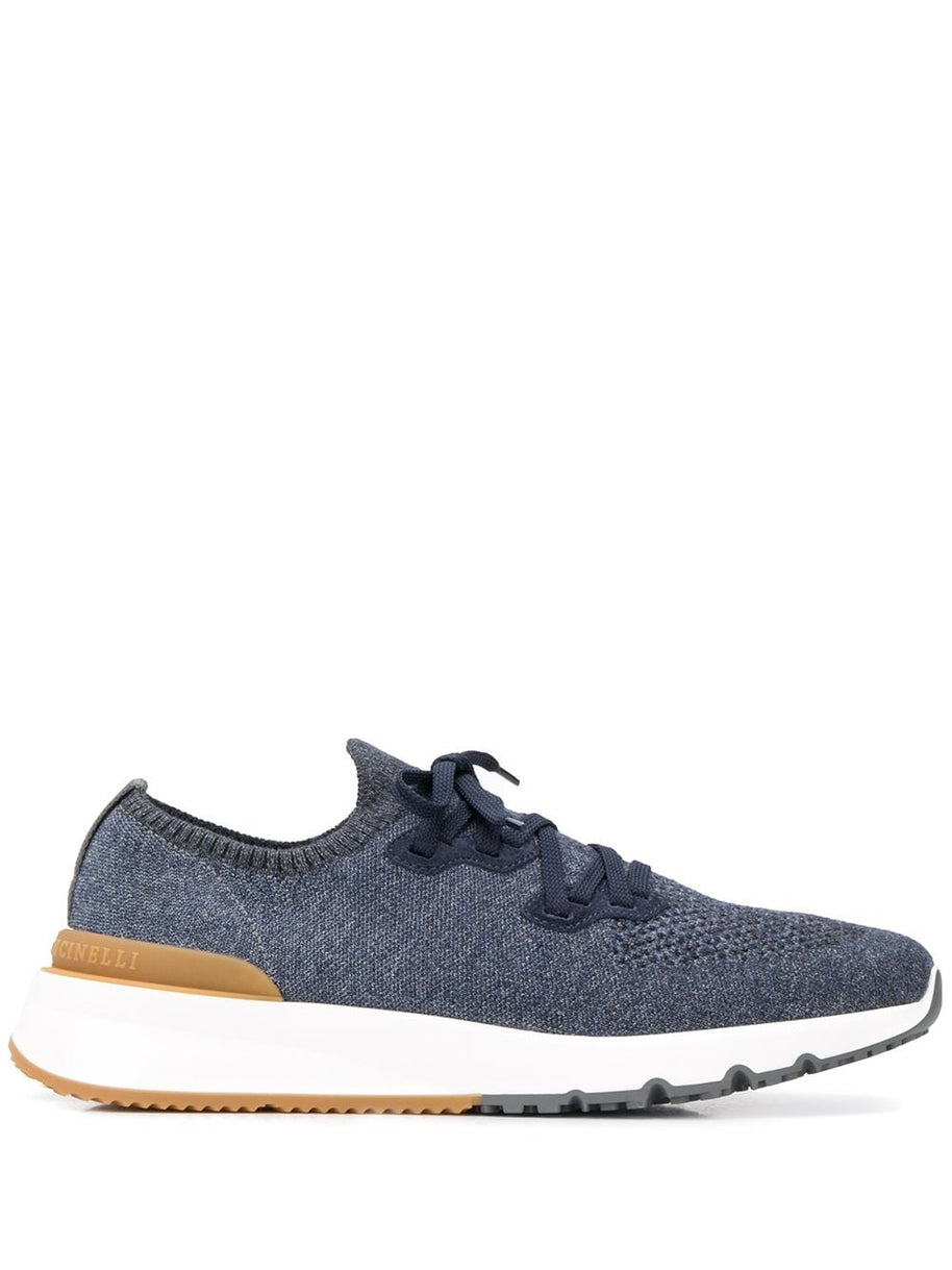 Brunello Cucinelli Cotton Sneakers - Blue