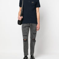 Dolce & Gabbana Logo Cotton Polo Shirt - Blue