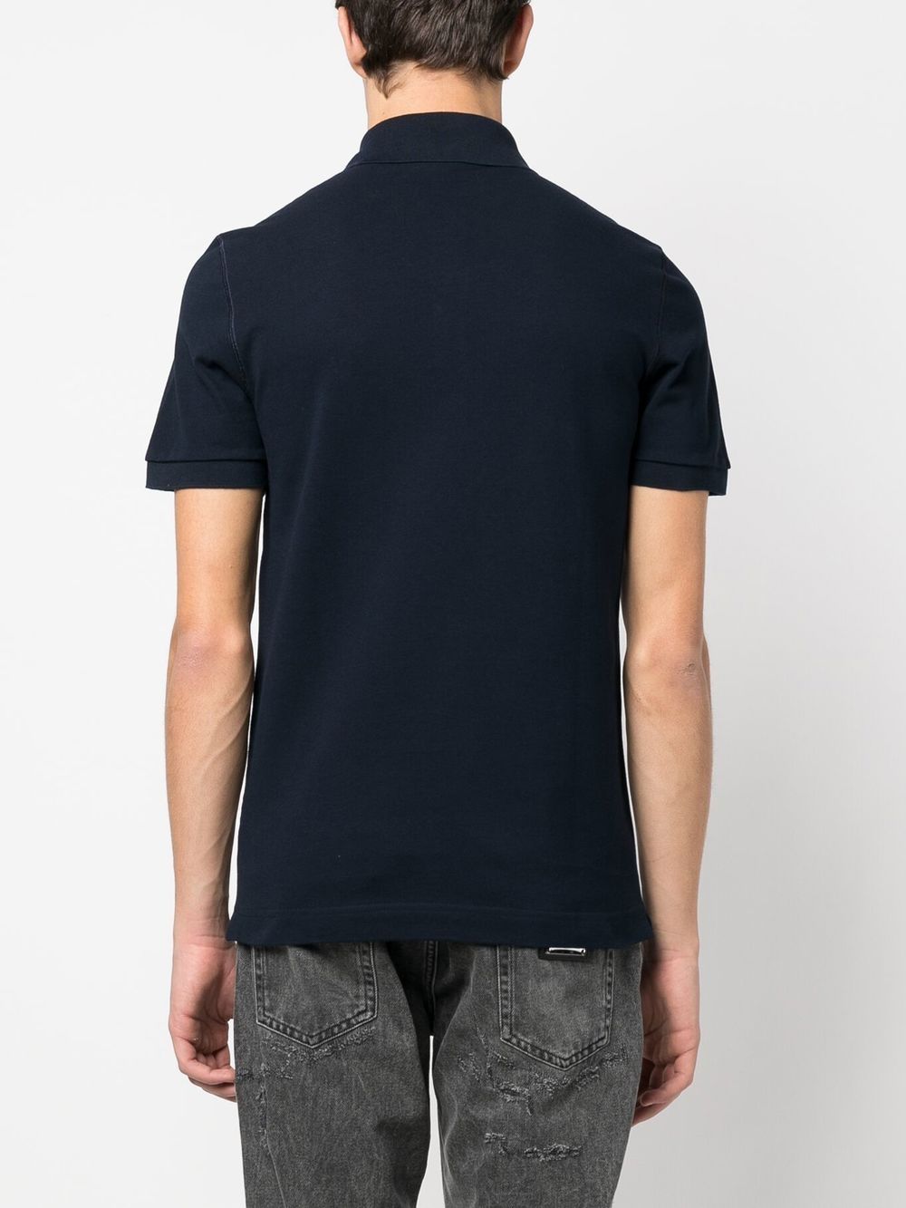 Dolce & Gabbana Logo Cotton Polo Shirt - Blue