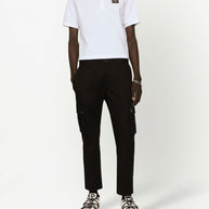 Dolce & Gabbana Logo Cotton Polo Shirt - White