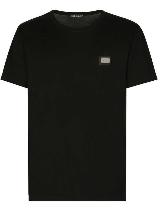 Dolce & Gabbana Logo Cotton T-shirt - Black