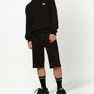 Dolce & Gabbana Logo Cotton Sweatshirt - Black