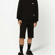 Dolce & Gabbana Logo Cotton Sweatshirt - Black