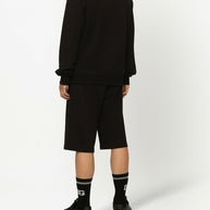 Dolce & Gabbana Logo Cotton Sweatshirt - Black