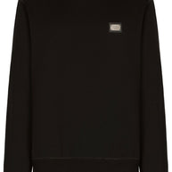 Dolce & Gabbana Logo Cotton Sweatshirt - Black