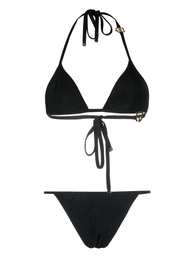 Dolce & Gabbana Riangle Bikini Set - Black
