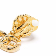 Dolce & Gabbana DG Logo And Pearl Earrings