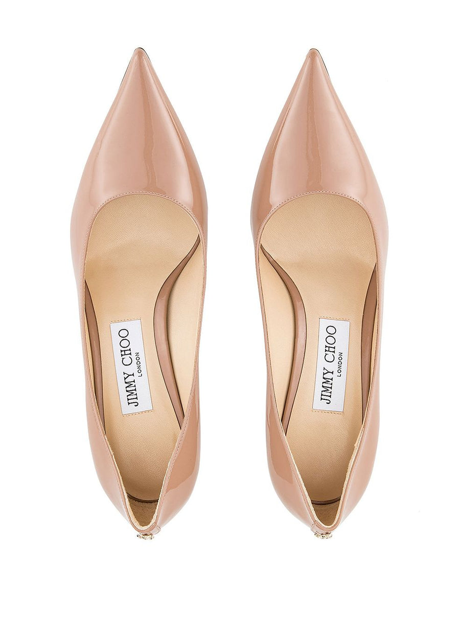 Jimmy Choo Love 65 Patent Leather Pumps - Powder