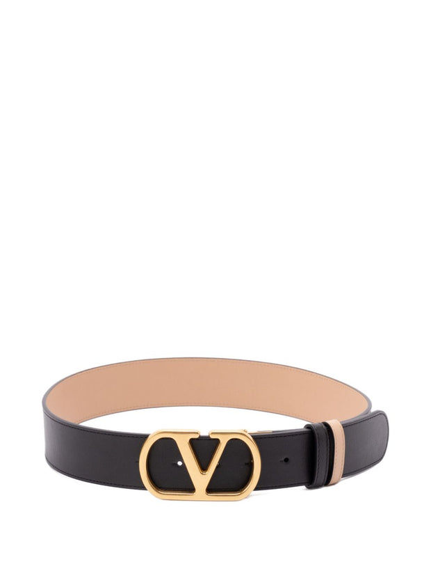 Valentino Garavani VLogo Signature Leather Reversible Belt