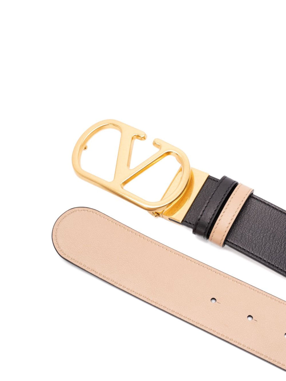 Valentino Garavani VLogo Signature Leather Reversible Belt