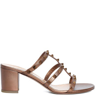 Valentino Garavani Rockstud Leather Sandals - Brown