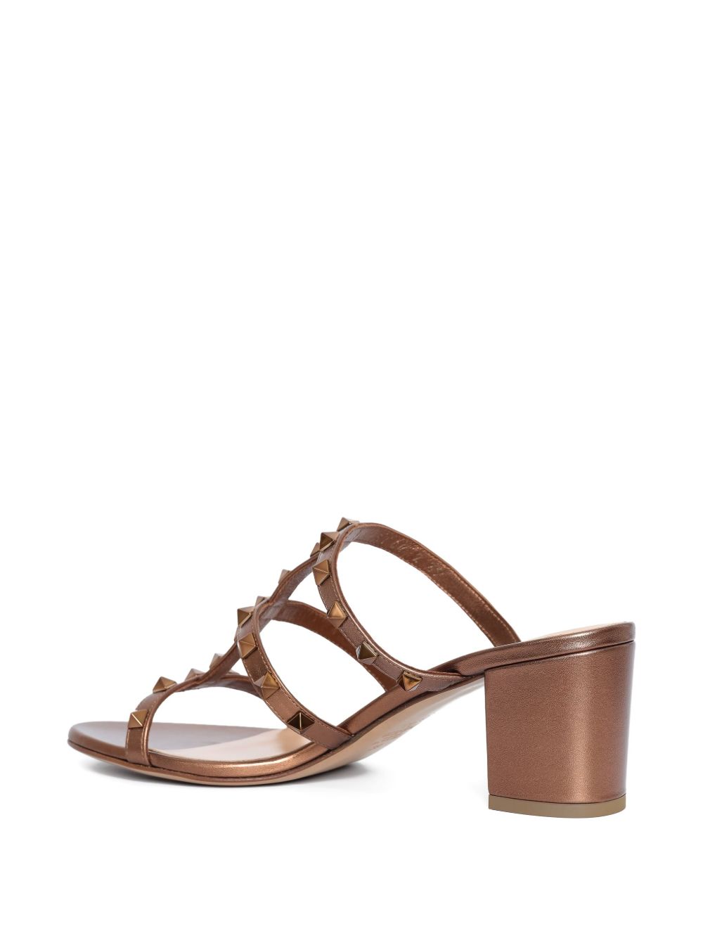 Valentino Garavani Rockstud Leather Sandals - Brown