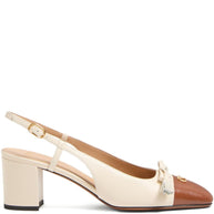 Valentino Garavani Valet Du Roi Leather Pumps - White