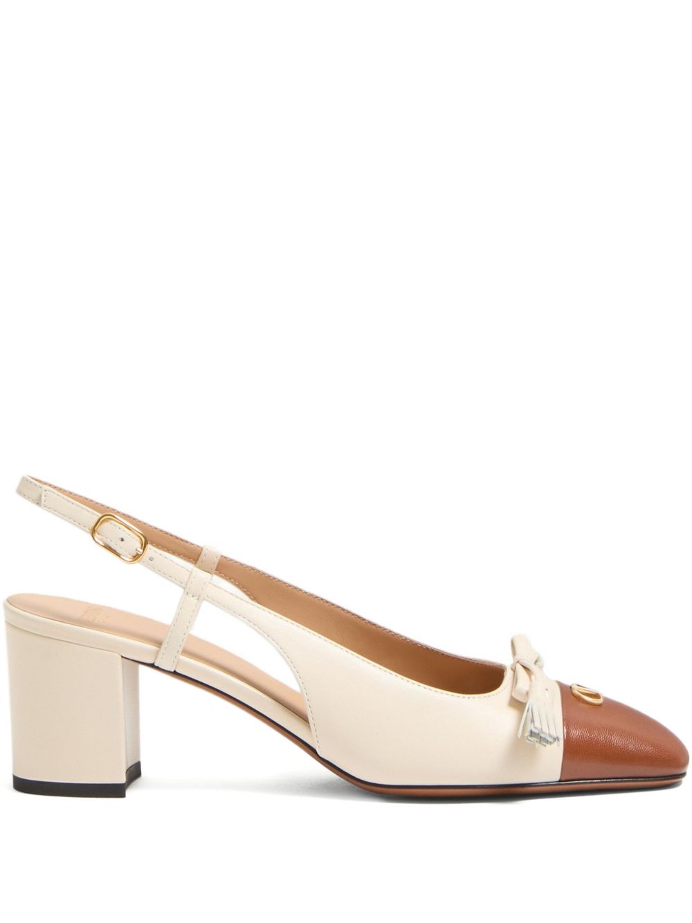 Valentino Garavani Valet Du Roi Leather Pumps - White