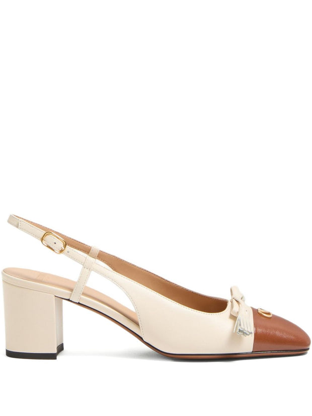 Valentino Garavani Valet Du Roi Leather Pumps - White