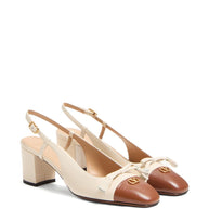 Valentino Garavani Valet Du Roi Leather Pumps - White