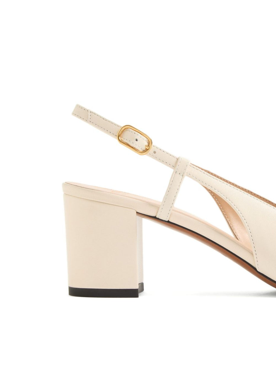 Valentino Garavani Valet Du Roi Leather Pumps - White