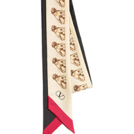 Valentino Garavani Scarf Bandeaux Petit Charles In Silk