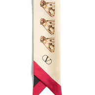 Valentino Garavani Scarf Bandeaux Petit Charles In Silk