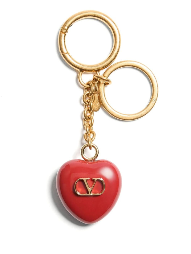 Valentino Garavani Coeur Royal Keychain - Red