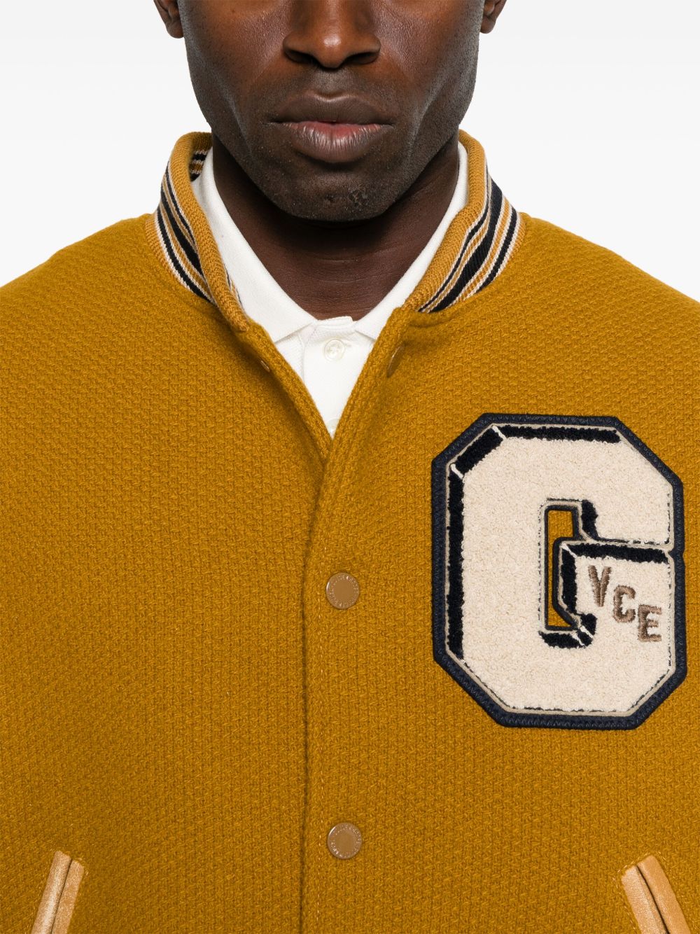 Golden Goose Wool And Leather Bomber Jacket