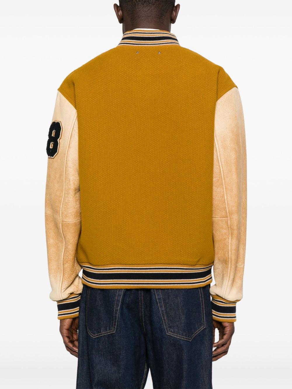 Golden Goose Wool And Leather Bomber Jacket