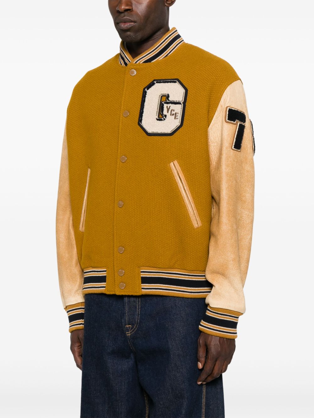 Golden Goose Wool And Leather Bomber Jacket