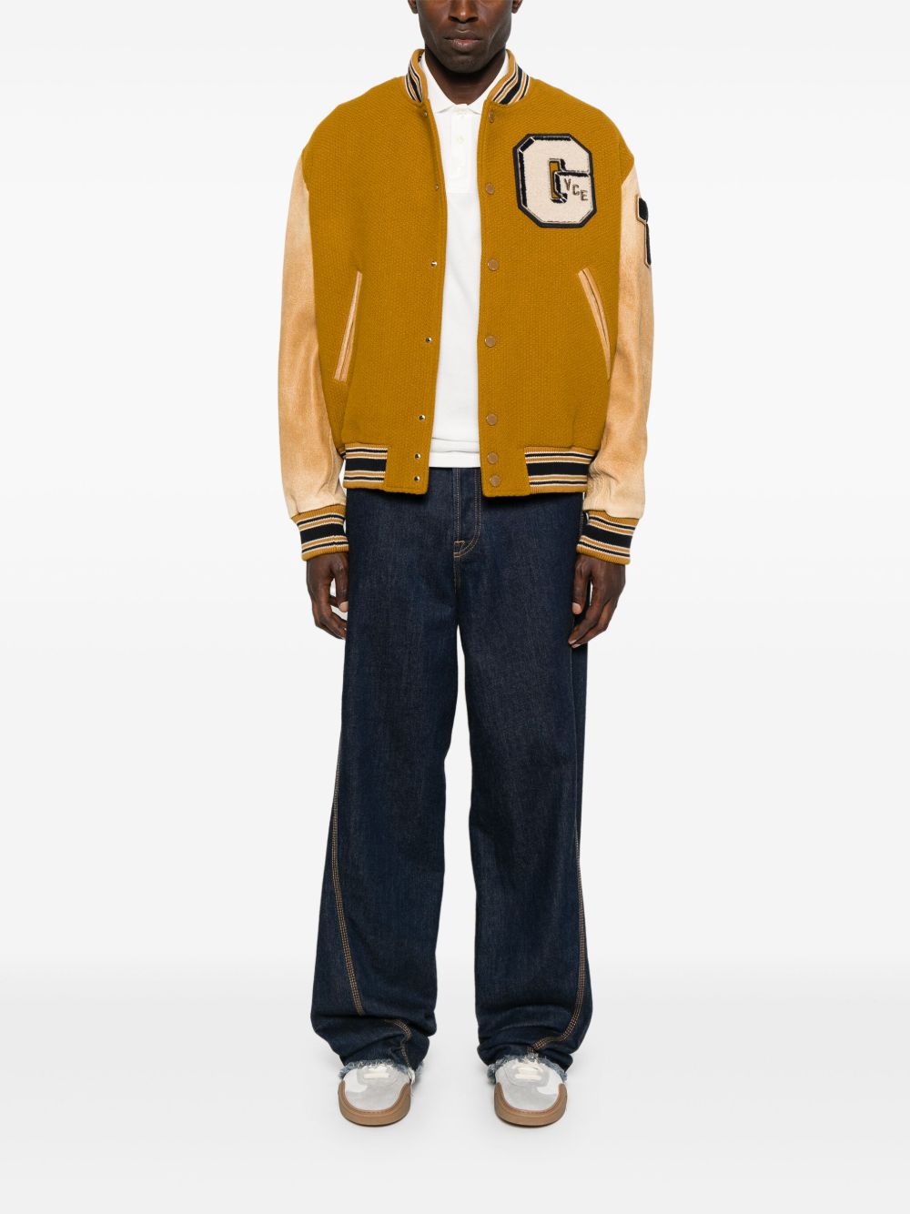 Golden Goose Wool And Leather Bomber Jacket