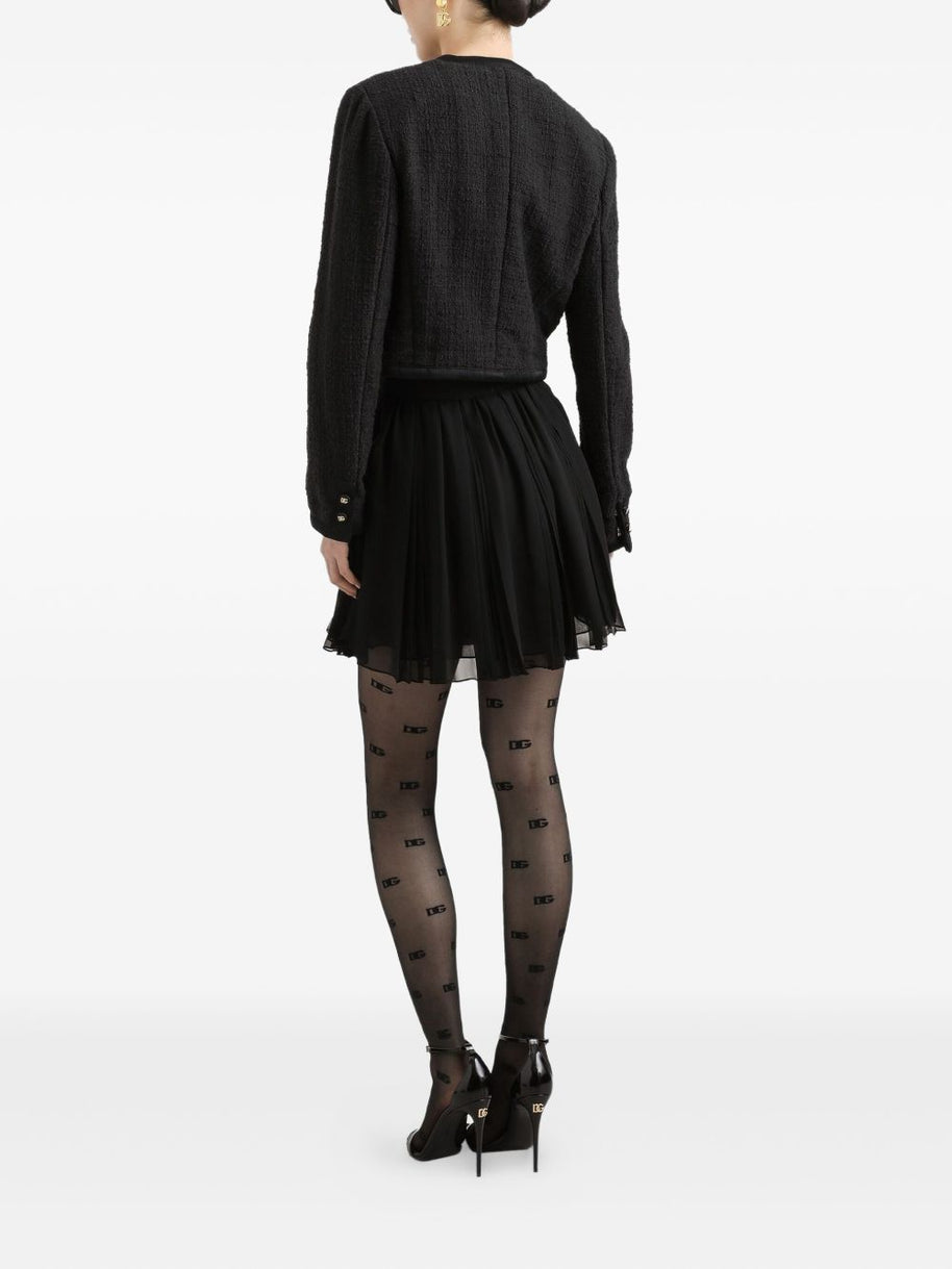 Dolce & Gabbana Cotton Blend Jacket - Black