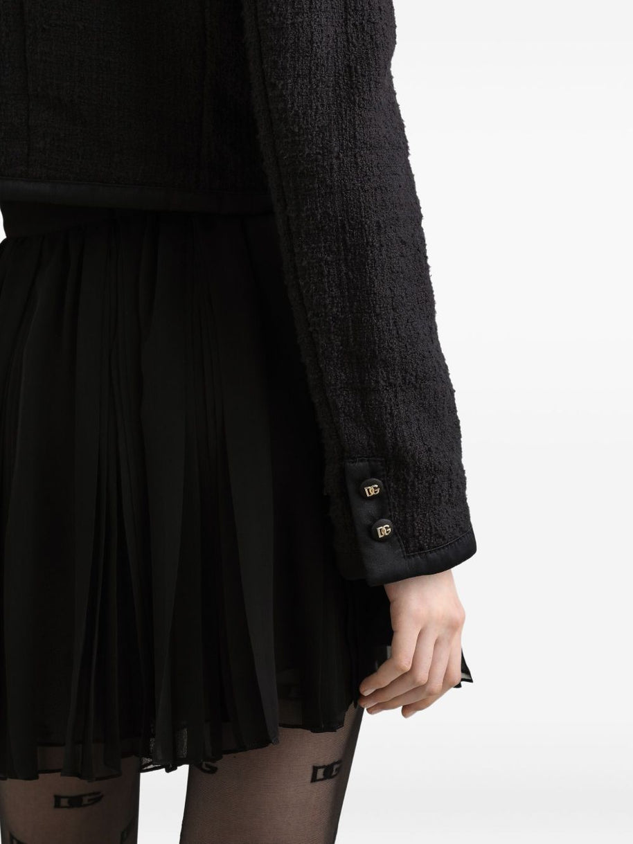 Dolce & Gabbana Cotton Blend Jacket - Black