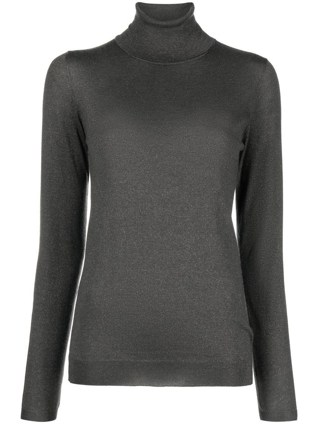 Brunello Cucinelli Cashmere And Silk Turtle-neck Sweater - Grey