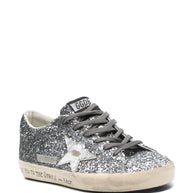 Golden Goose Super-Star Leather Sneakers - Silver