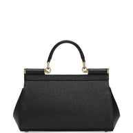 Dolce & Gabbana Sicily Leather Handbag - Black