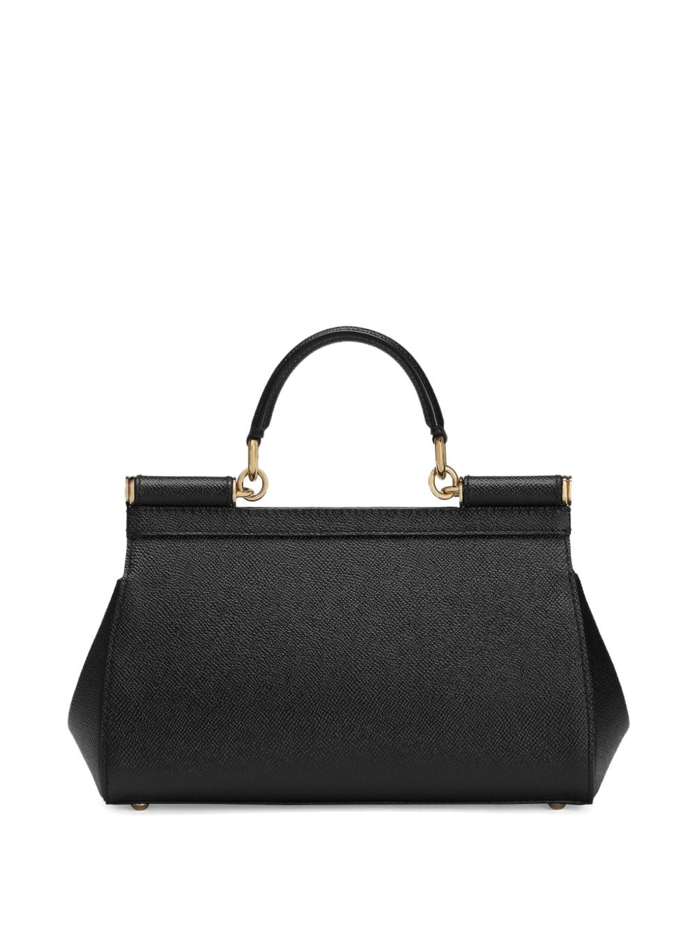 Dolce & Gabbana Sicily Leather Handbag - Black