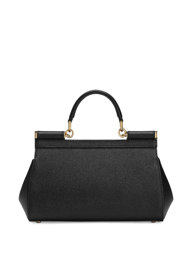 Dolce & Gabbana Sicily Leather Handbag - Black