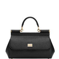 Dolce & Gabbana Sicily Leather Handbag - Black