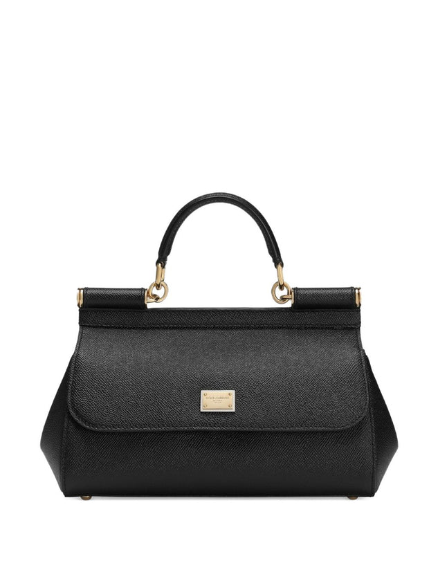 Dolce & Gabbana Sicily Leather Handbag - Black