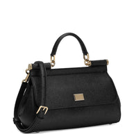 Dolce & Gabbana Sicily Leather Handbag - Black